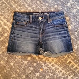 4/$20 American Eagle Super Stretch Jean Shorts Size 0